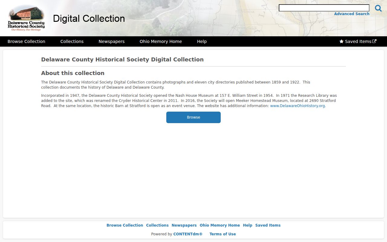 Orange Township city directory collection on Ohio Memory
