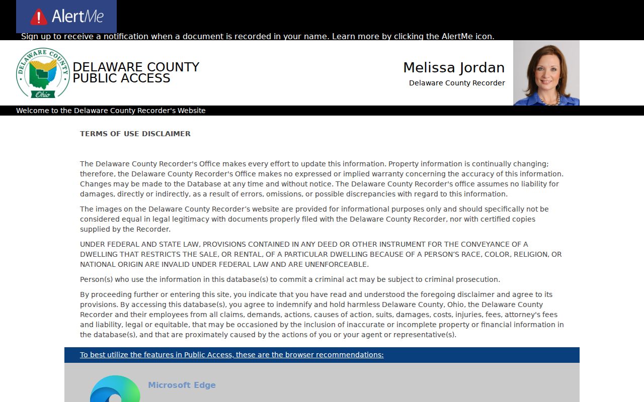 Orange Township previous residents Recorder PaxWorld deed index