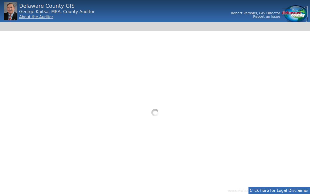 Orange Township street directory Auditor GIS parcel search screen